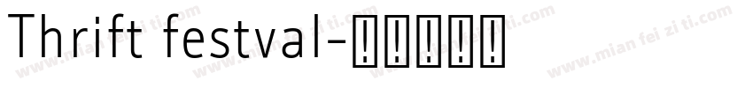 Thrift festval字体转换